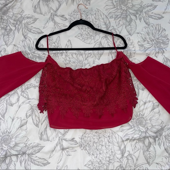 Off the shoulder bell sleeve tube top - Picture 4 of 6